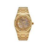 Audemars Piguet Royal Oak 16204BA.OO.1240BA.01 Jumbo Extra-Thin Yellow Gold Openworked - Image 2