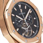 Audemars Piguet Royal Oak 25977OR.OO.D002CR.01 Chronograph ‘Tourbillon’ Rose Gold Black Dial - Image 5