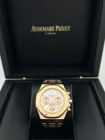 Audemars Piguet Royal Oak 26315OR.OO.1256OR.01 Chronograph Rose Gold Silver Dial - Image 2