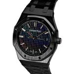 Audemars Piguet Royal Oak 77350CE.OO.1266CE.02.A Selfwinding ‘Ladies’ ‘Carolina Bucci’ Black Ceramic Rainbow Dial Limited Edition (2022) - Image 4