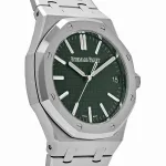 Audemars Piguet Royal Oak Selfwinding 15510ST.OO.1320ST.09 Stainless Steel Green Dial (2024) - Image 8