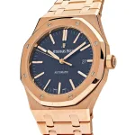 Audemars Piguet Royal Oak Selfwinding Rose Gold Blue Dial 15400OR.OO.1220OR.03 - Image 2