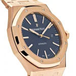 Audemars Piguet Royal Oak Selfwinding Rose Gold Blue Dial 15400OR.OO.1220OR.03 - Image 3