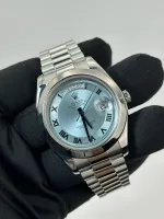 Rolex Day-Date 218206 Platinum Ice Blue Dial - Image 8