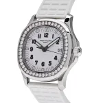 Patek Philippe Aquanaut 5067A-011 Quartz Steel White Dial - Image 4