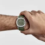 Patek Philippe Aquanaut 5168G-010 ‘Jumbo’ White Gold Khaki Green - Image 3