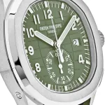 Patek Philippe Aquanaut 5168G-010 ‘Jumbo’ White Gold Khaki Green - Image 5