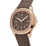 Patek Philippe Aquanaut 5268/200R-010 Rose Gold Taupe Brown Dial Diamond Bezel - Image 3
