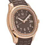 Patek Philippe Aquanaut 5268/200R-010 Rose Gold Taupe Brown Dial Diamond Bezel - Image 6