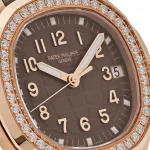 Patek Philippe Aquanaut 5268/200R-010 Rose Gold Taupe Brown Dial Diamond Bezel - Image 7