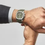 Patek Philippe Aquanaut 5968G-010 Chronograph White Gold Khaki Green Dial (2025) - Image 3