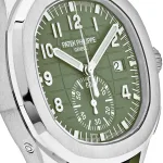 Patek Philippe Aquanaut 5968G-010 Chronograph White Gold Khaki Green Dial (2025) - Image 9