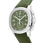 Patek Philippe Aquanaut 5968G-010 Chronograph White Gold Khaki Green Dial (2025) - Image 8