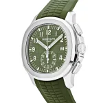 Patek Philippe Aquanaut 5968G-010 Chronograph White Gold Khaki Green Dial (2025) - Image 7