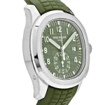Patek Philippe Aquanaut 5968G-010 Chronograph White Gold Khaki Green Dial (2025) - Image 6