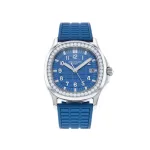 Patek Philippe Aquanaut Luce 5067A-022 ‘Ladies’ Stainless Steel Blue Dial Diamond Bezel