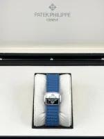 Patek Philippe Aquanaut Luce 5067A-022 ‘Ladies’ Stainless Steel Blue Dial Diamond Bezel - Image 8