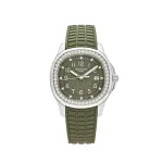 Patek Philippe Aquanaut Luce 5267/200A-011 ‘Ladies’ Stainless Steel Green Dial Diamond Bezel