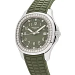 Patek Philippe Aquanaut Luce 5267/200A-011 ‘Ladies’ Stainless Steel Green Dial Diamond Bezel - Image 6