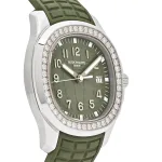 Patek Philippe Aquanaut Luce 5267/200A-011 ‘Ladies’ Stainless Steel Green Dial Diamond Bezel - Image 9