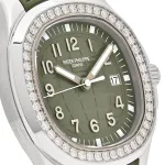 Patek Philippe Aquanaut Luce 5267/200A-011 ‘Ladies’ Stainless Steel Green Dial Diamond Bezel - Image 12
