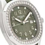 Patek Philippe Aquanaut Luce 5267/200A-011 ‘Ladies’ Stainless Steel Green Dial Diamond Bezel - Image 11
