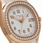 Patek Philippe Aquanaut Luce 5268/200R-001 Rose Gold Diamond Bezel White Dial (2022) - Image 9