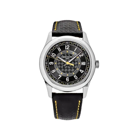 Patek Philippe Calatrava 6007G-001 White Gold Black Dial Yellow Accents (2023)