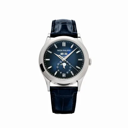 Patek Philippe Complications 5396G-017 Annual Calendar Moon Phases White Gold Blue Dial (2024)
