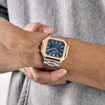 Patek Philippe Cubitus 5821/1AR-001 Stainless Steel Rose Gold Blue Dial (2025) - Image 4