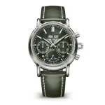 Patek Philippe Grand Complications 5204G-001 Perpetual Calendar White Gold Green Dial