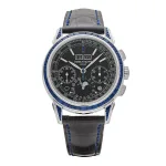 Patek Philippe Grand Complications 5271/11P-001 Moon Phases Platinum Black Dial Sapphire Bezel