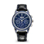 Patek Philippe Grand Complications 5271/11P-010 Perpetual Calendar Chronograph Platinum Baguette Sapphires