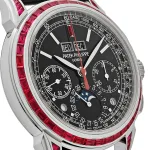Patek Philippe Grand Complications 5271/12P-001 Perpetual Calendar Platinum Black Dial Ruby Bezel - Image 9