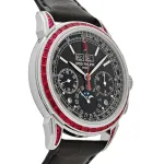 Patek Philippe Grand Complications 5271/12P-001 Perpetual Calendar Platinum Black Dial Ruby Bezel - Image 7