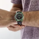 Patek Philippe Grand Complications 5271/13P-001 Perpetual Calendar Moon Phases Platinum Emerald Bezel Black Dial - Image 4