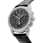 Patek Philippe Grand Complications 5271P-001 Perpetual Calendar Platinum Black Dial Baguette Bezel - Image 7