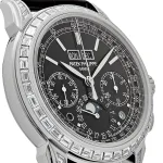 Patek Philippe Grand Complications 5271P-001 Perpetual Calendar Platinum Black Dial Baguette Bezel - Image 10
