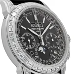 Patek Philippe Grand Complications 5271P-001 Perpetual Calendar Platinum Black Dial Baguette Bezel - Image 9