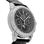 Patek Philippe Grand Complications 5271P-001 Perpetual Calendar Platinum Black Dial Baguette Bezel - Image 5