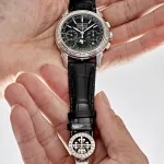 Patek Philippe Grand Complications 5271P-001 Perpetual Calendar Platinum Black Dial Baguette Bezel - Image 4