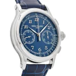 Patek Philippe Grand Complications 5370P-011 Split-Seconds Chronograph Platinum Blue Dial - Image 6