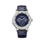 Patek Philippe Grand Complications 5374/300P-001 Perpetual Calendar Minute Repeater Diamond Set Platinum Case Blue Dial Sapphire Markers