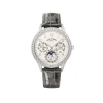Patek Philippe Grand Complications 7140G-001 Perpetual Calendar Diamond Bezel Cream Dial