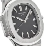 Patek Philippe Nautilus 3711/1G-001 Date White Gold Black Dial - Image 9