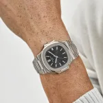 Patek Philippe Nautilus 3711/1G-001 Date White Gold Black Dial - Image 4