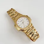 Patek Philippe Nautilus 3800/1J-001 Yellow Gold White Dial - Image 6