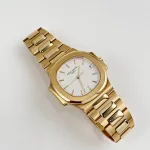 Patek Philippe Nautilus 3800/1J-001 Yellow Gold White Dial - Image 5