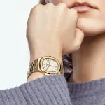 Patek Philippe Nautilus 3800/1J-001 Yellow Gold White Dial - Image 3