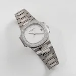 Patek Philippe Nautilus 3800/4G-001 White Gold White Dial Diamond Set (2004) - Image 8